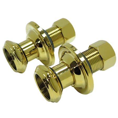 Aqua Vintage 1-3/4" Wall Union Extension, Polished Brass AEU4102
